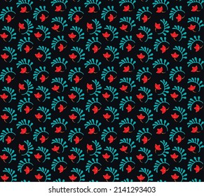 Patrón inmaculado con flores de fantasía, tela repetida étnica y diseño de baldosas, tapicería natural, decoración floral de dibujos curlos. Paisley imprime elementos dibujados a mano. Patrón ucraniano
