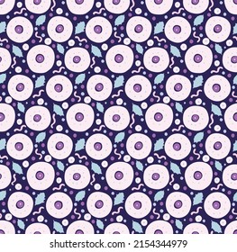 Nahtloses Muster mit Fantasy-Blumen, ethnisch rotierendem, mehrfarbigem Gewebe und Fliesendesign, natürlichen Tapeten, Blumendekoration, kurvenreiche Illustration. Paisley Print handgezeichnet Elemente.Ukrainisches Muster