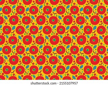 Seamless pattern with fantasy flowers, ethnic rotary repeat fabric and tile design, natural wallpaper, floral decoration curl illustration. Paisley print hand drawn elements.Ukrainian pattern