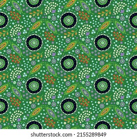 Patrón inmaculado con flores de fantasía, tela repetida étnica y diseño de baldosas, tapicería natural, decoración floral de dibujos curlos. Paisley imprime elementos dibujados a mano. Patrón ucraniano