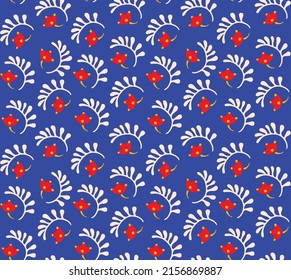 Seamless pattern with fantasy flowers, ethnic rotary repeat fabric and tile design, natural wallpaper, floral decoration curl illustration. Paisley print hand drawn elements.Ukrainian pattern
