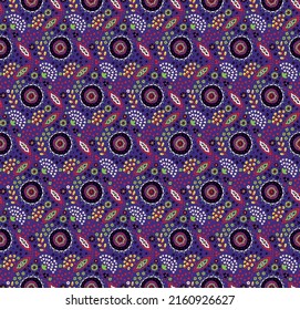 Seamless pattern with fantasy flowers, ethnic rotary repeat fabric and tile design, natural wallpaper, floral decoration curl illustration. Paisley print hand drawn elements.Ukrainian pattern