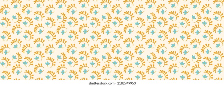 Seamless pattern with fantasy flowers, ethnic rotary repeat fabric and tile design, natural wallpaper, floral decoration curl illustration. Paisley print hand drawn elements.Ukrainian pattern