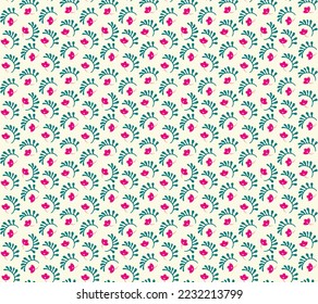 Seamless pattern with fantasy flowers, ethnic rotary repeat fabric and tile design, natural wallpaper, floral decoration curl illustration. Paisley print hand drawn elements.Ukrainian pattern