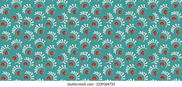 Patrón inmaculado con flores de fantasía, tela repetida étnica y diseño de baldosas, tapicería natural, decoración floral de dibujos curlos. Paisley imprime elementos dibujados a mano. Patrón ucraniano