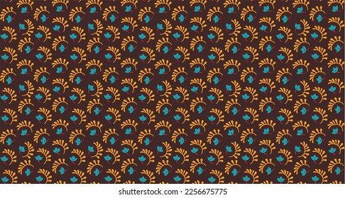 Seamless pattern with fantasy flowers, ethnic rotary repeat fabric and tile design, natural wallpaper, floral decoration curl illustration. Paisley print hand drawn elements.Ukrainian pattern