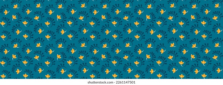Patrón inmaculado con flores de fantasía, tela repetida étnica y diseño de baldosas, tapicería natural, decoración floral de dibujos curlos. Paisley imprime elementos dibujados a mano. Patrón ucraniano
