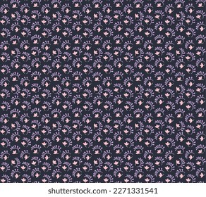 Seamless pattern with fantasy flowers, ethnic rotary repeat fabric and tile design, natural wallpaper, floral decoration curl illustration. Paisley print hand drawn elements.Ukrainian pattern