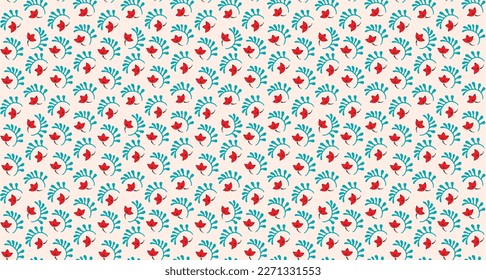 Patrón inmaculado con flores de fantasía, tela repetida étnica y diseño de baldosas, tapicería natural, decoración floral de dibujos curlos. Paisley imprime elementos dibujados a mano. Patrón ucraniano