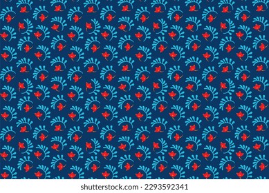Patrón inmaculado con flores de fantasía, tela repetida étnica y diseño de baldosas, tapicería natural, decoración floral de dibujos curlos. Paisley imprime elementos dibujados a mano. Patrón ucraniano