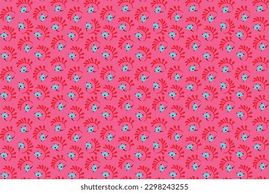Patrón inmaculado con flores de fantasía, tela repetida étnica y diseño de baldosas, tapicería natural, decoración floral de dibujos curlos. Paisley imprime elementos dibujados a mano. Patrón ucraniano