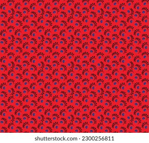 Nahtloses Muster mit Fantasy-Blumen, ethnisch rotierendem, mehrfarbigem Gewebe und Fliesendesign, natürlichen Tapeten, Blumendekoration, kurvenreiche Illustration. Paisley Print handgezeichnet Elemente.Ukrainisches Muster