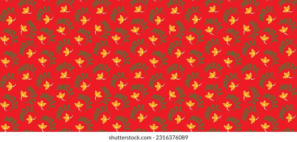 Seamless pattern with fantasy flowers, ethnic rotary repeat fabric and tile design, natural wallpaper, floral decoration curl illustration. Paisley print hand drawn elements.Ukrainian pattern