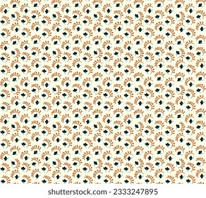 Patrón inmaculado con flores de fantasía, tela repetida étnica y diseño de baldosas, tapicería natural, decoración floral de dibujos curlos. Paisley imprime elementos dibujados a mano. Patrón ucraniano