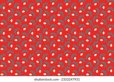 Seamless pattern with fantasy flowers, ethnic rotary repeat fabric and tile design, natural wallpaper, floral decoration curl illustration. Paisley print hand drawn elements.Ukrainian pattern