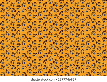 Seamless pattern with fantasy flowers, ethnic rotary repeat fabric and tile design, natural wallpaper, floral decoration curl illustration. Paisley print hand drawn elements.