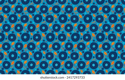 Nahtloses Muster mit Fantasy-Blumen, ethnisch rotierendem, mehrfarbigem Gewebe und Fliesendesign, natürlichen Tapeten, Blumendekoration, kurvenreiche Illustration. Paisley Print handgezeichnet Elemente.Ukrainisches Muster
