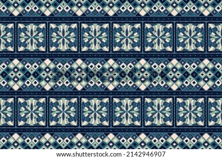 Seamless pattern with fantasy flowers, ethnic rotary repeat fabric and tile design, natural wallpaper, floral decoration curl illustration. Paisley print hand drawn elements. Home decor. Ukrainian pat