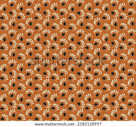 Seamless pattern with fantasy flowers, ethnic rotary repeat fabric and tile design, natural wallpaper, floral decoration curl illustration. Paisley print hand drawn elements.Ukrainian pattern
