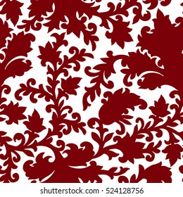 Padrão perfeito com flores de fantasia, papel de parede natural, decoração floral curl ilustração. Paisley imprimir mão desenhado elementos.