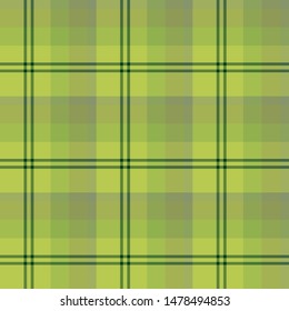 Seamless pattern in fantasy green colors for plaid, fabric, textile, clothes, tablecloth and other things. Vector image. 