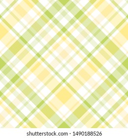 Seamless pattern in fantasy light yellow and bright green colors for plaid, fabric, textile, clothes, tablecloth and other things. Vector image. 2