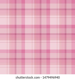 Seamless pattern in fantasy pink colors for plaid, fabric, textile, clothes, tablecloth and other things. Vector image. 