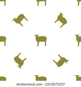 Seamless pattern of farm animals, farm for printing, textiles, wallpaper, advertising