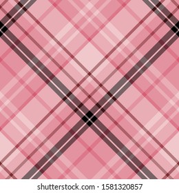 Seamless pattern in fascinating creative pink and black colors for plaid, fabric, textile, clothes, tablecloth and other things. Vector image. 2