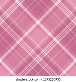 Seamless pattern in fascinating cute morning pink colors for plaid, fabric, textile, clothes, tablecloth and other things. Vector image. 2