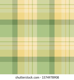 Seamless pattern in fascinating discreet green and yellow colors for plaid, fabric, textile, clothes, tablecloth and other things. Vector image. 