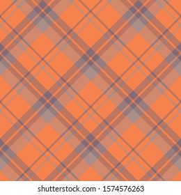 Seamless pattern in fascinating orange colors for plaid, fabric, textile, clothes, tablecloth and other things. Vector image. 2
