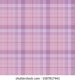 Seamless pattern in fascinating positive pink, lilac and violet colors for plaid, fabric, textile, clothes, tablecloth and other things. Vector image. 