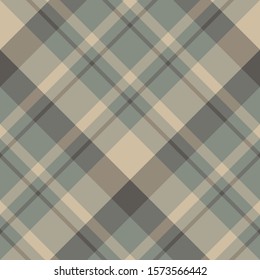 Seamless pattern in fascinating swamp gray and beige colors for plaid, fabric, textile, clothes, tablecloth and other things. Vector image. 2