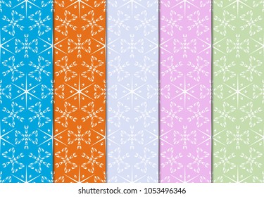Seamless pattern Fashion geometric ornament. ART DECO. Vector illustration. Set of color background. design