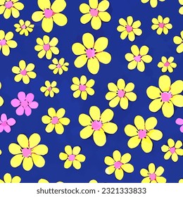 seamless pattern fashion print flowers background floral texture illustration botanical art ornament flora garden image colorful plant modern flora bloom beauty endless repeat eps vector