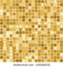 Seamless pattern. Fashionable checkered texture in camouflage style. Abstract shapes on squares background