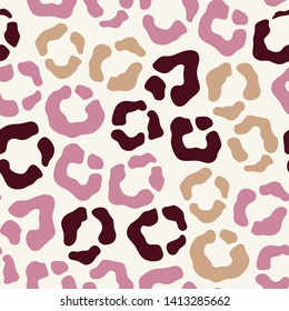 Seamless pattern of fashionable leopeard, cheetah spots.