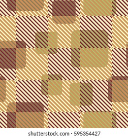 Seamless pattern. Fashionable wallpaper. Rounded squares. Striped squares. Abstract illustration. Children's textiles. Camouflage for children. Flat. Cartoon.