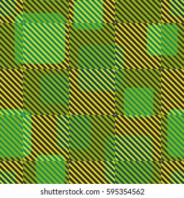 Seamless pattern. Fashionable wallpaper. Rounded squares. Striped squares. Abstract illustration. Children's textiles. Camouflage for children. Flat. Cartoon.