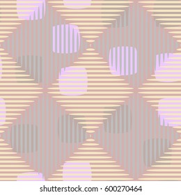 Seamless pattern. Fashionable wallpaper. Rounded squares. Striped squares. Abstract illustration. Children's textiles. Camouflage for children. Flat. Cartoon.