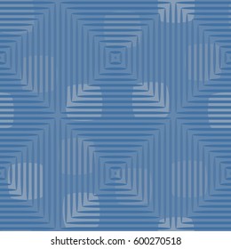 Seamless pattern. Fashionable wallpaper. Rounded squares. Striped squares. Abstract illustration. Children's textiles. Camouflage for children. Flat. Cartoon.