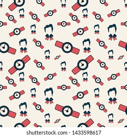 Seamless pattern of Fathers day for textile fabrics. Can be used for wallpaper, pattern fills, web page background
