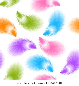 seamless pattern with feather