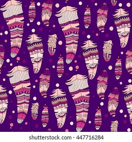 seamless pattern with feather in boho style. Can be used for wrapping, textile,fabric, background and wallpaper.