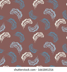 seamless pattern with  feather for textile,paper,wallpaper.vector