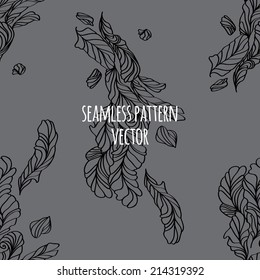 seamless pattern with feathers