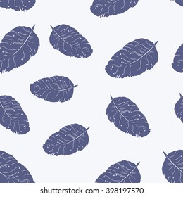 seamless pattern with feathers