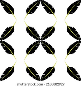 Seamless pattern with feathers design.