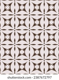 The seamless pattern features a beautiful floral design.